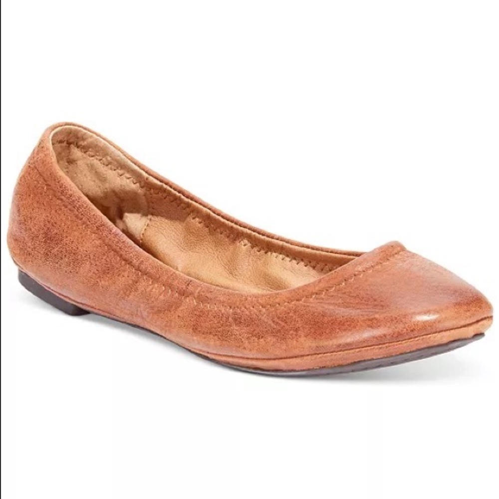 Lucky Brand brown leather flats